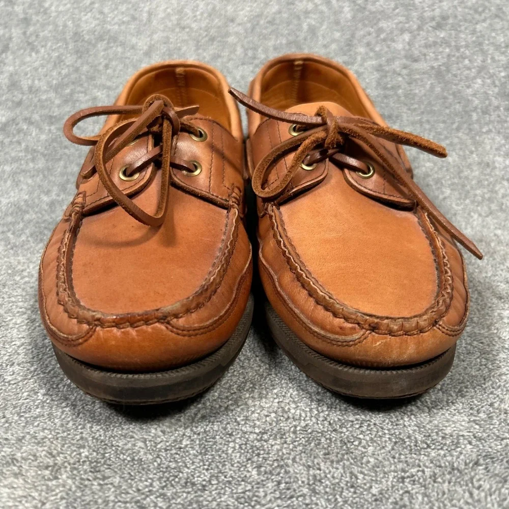 Mephisto Spinnaker Boat Shoes Tan Leather Mens 8 Deck Shoes Air-Relax 7223838074